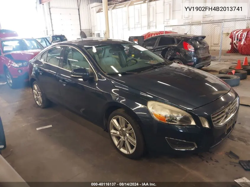 2011 Volvo S60 T6 VIN: YV1902FH4B2013741 Lot: 40116137