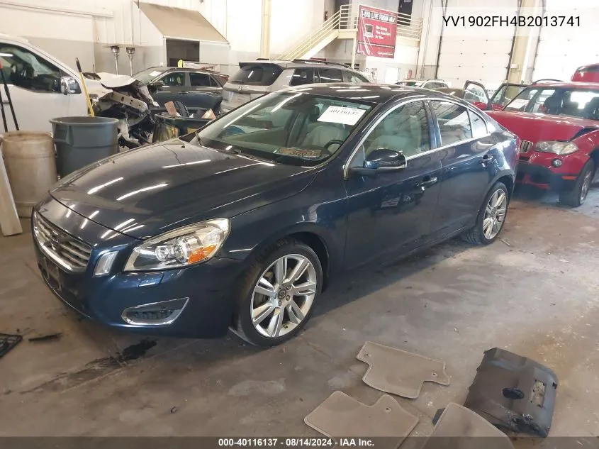 2011 Volvo S60 T6 VIN: YV1902FH4B2013741 Lot: 40116137