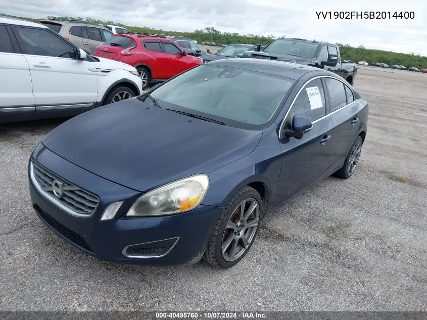 2011 Volvo S60 T6 VIN: YV1902FH5B2014400 Lot: 40495760