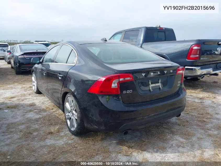 2011 Volvo S60 T6 VIN: YV1902FH2B2015696 Lot: 40629550