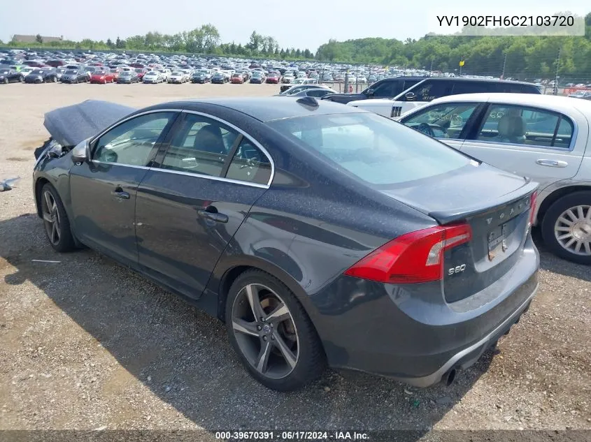 YV1902FH6C2103720 2012 Volvo S60 T6/T6 R-Design