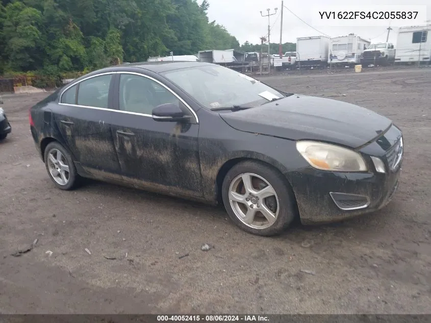 2012 Volvo S60 T5 VIN: YV1622FS4C2055837 Lot: 40052415