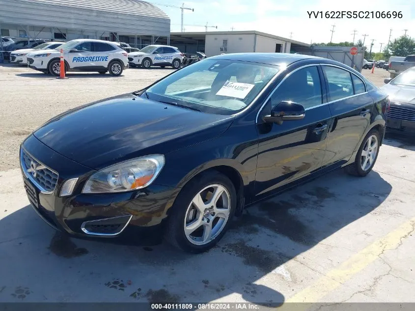 YV1622FS5C2106696 2012 Volvo S60 T5