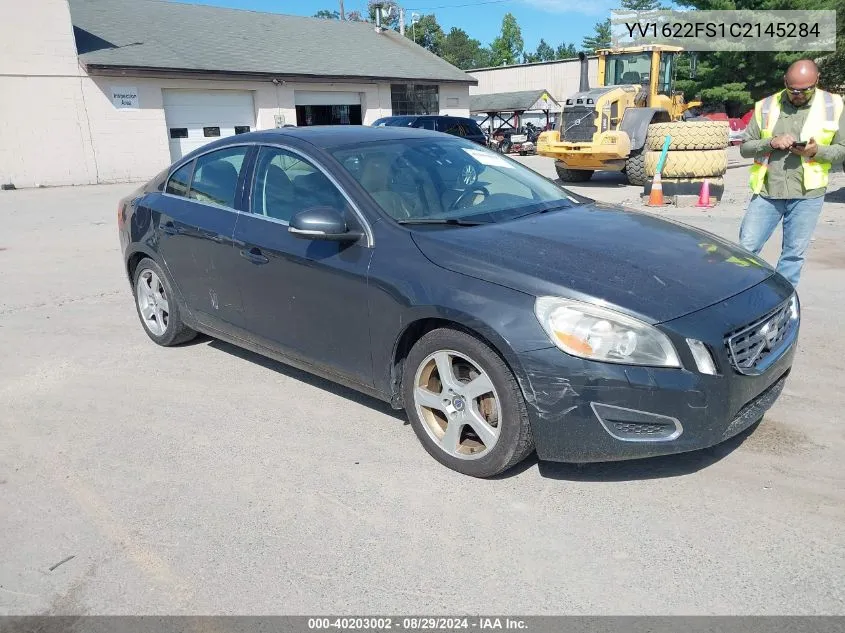 2012 Volvo S60 T5 VIN: YV1622FS1C2145284 Lot: 40203002