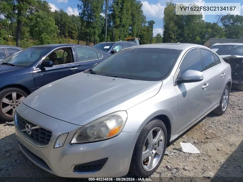 YV1622FS3C2134187 2012 Volvo S60 T5