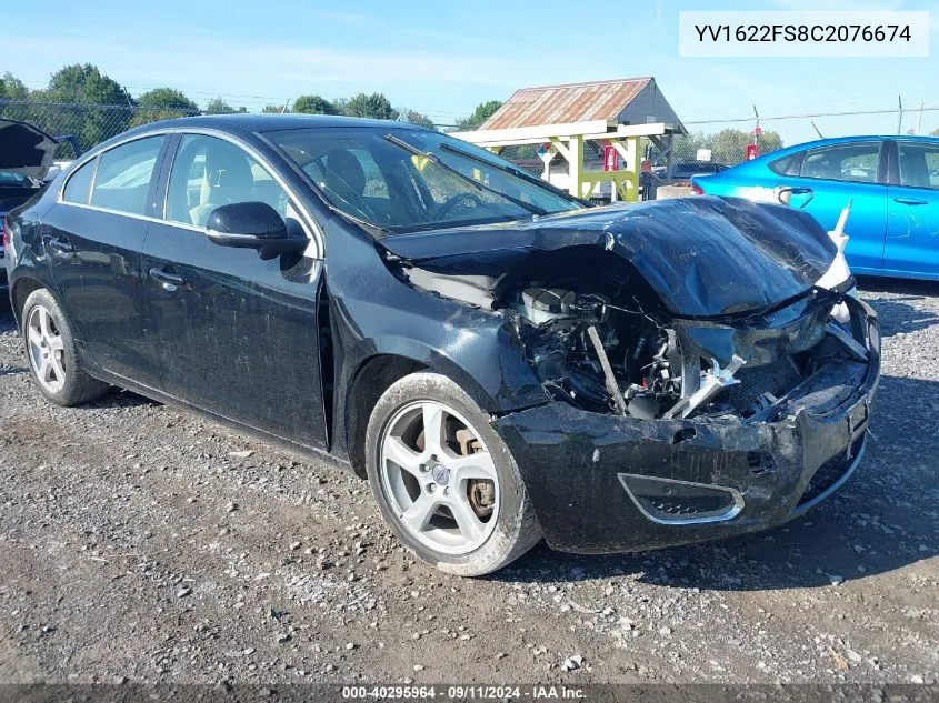 YV1622FS8C2076674 2012 Volvo S60 T5