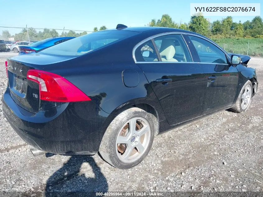 YV1622FS8C2076674 2012 Volvo S60 T5