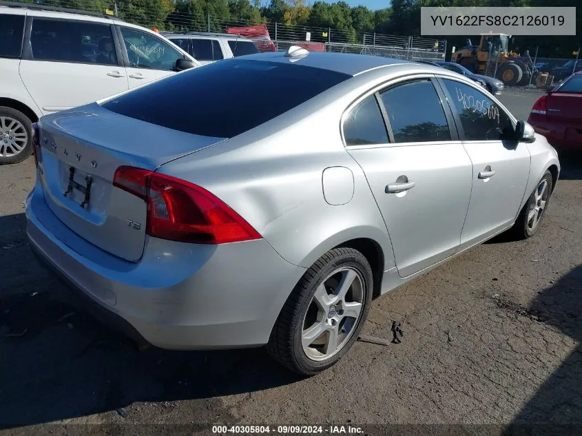 YV1622FS8C2126019 2012 Volvo S60 T5