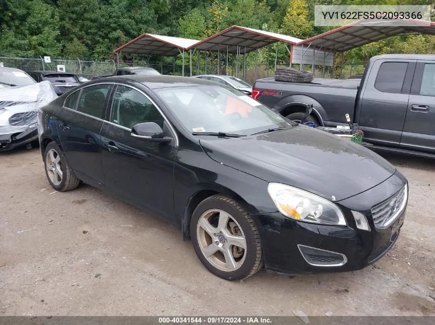 YV1622FS5C2093366 2012 Volvo S60 T5