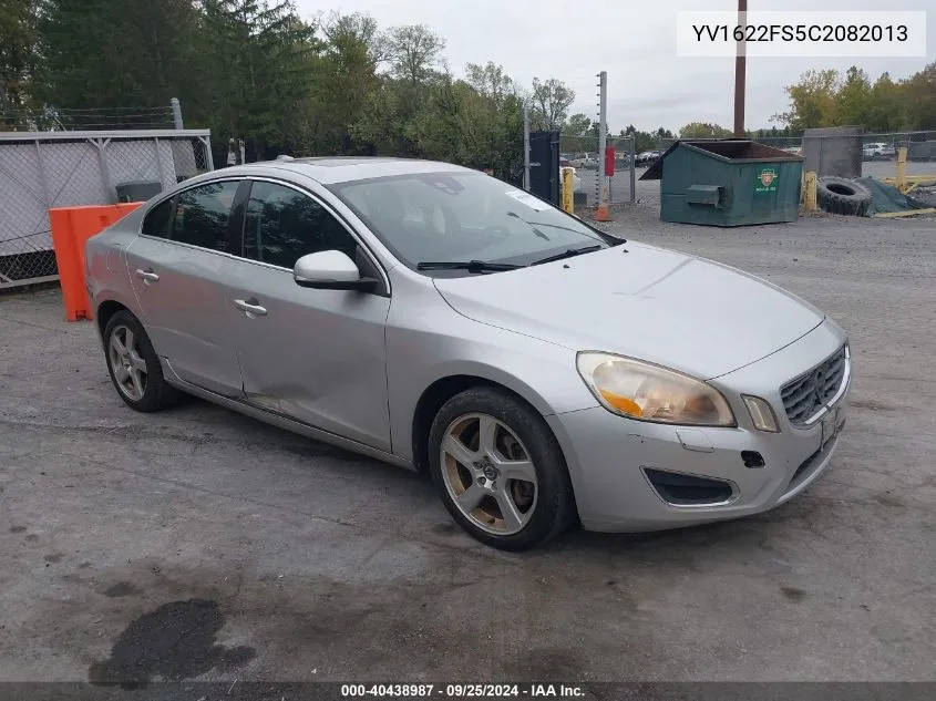 2012 Volvo S60 T5 VIN: YV1622FS5C2082013 Lot: 40438987