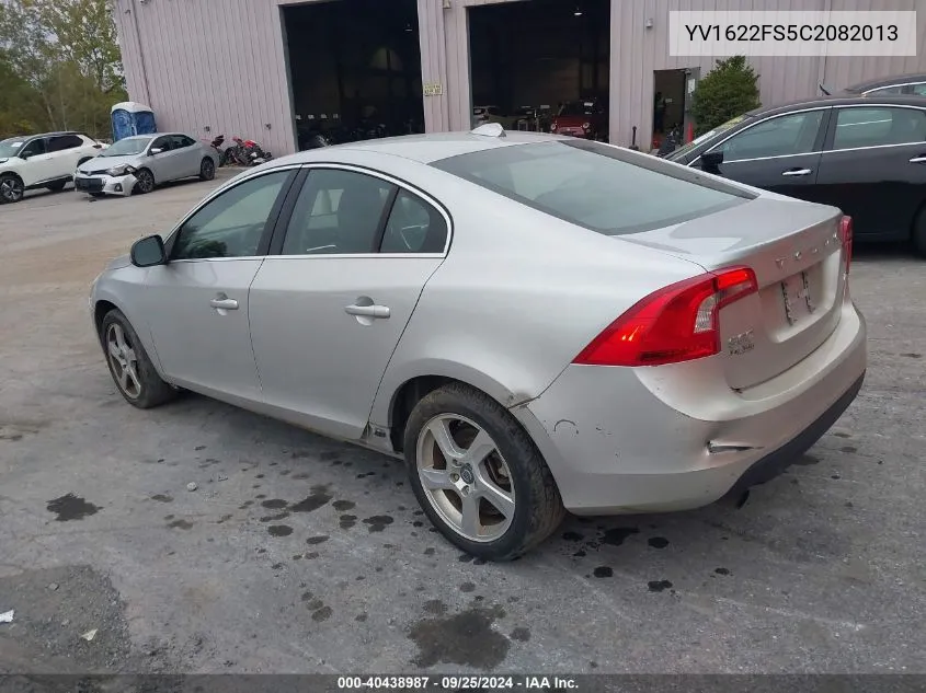 YV1622FS5C2082013 2012 Volvo S60 T5