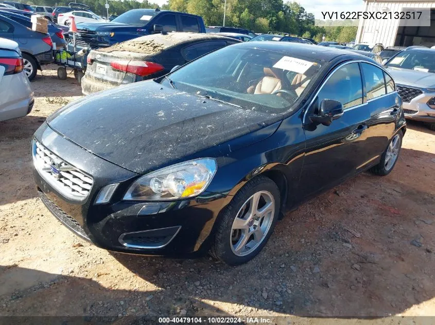 2012 Volvo S60 T5 VIN: YV1622FSXC2132517 Lot: 40479104