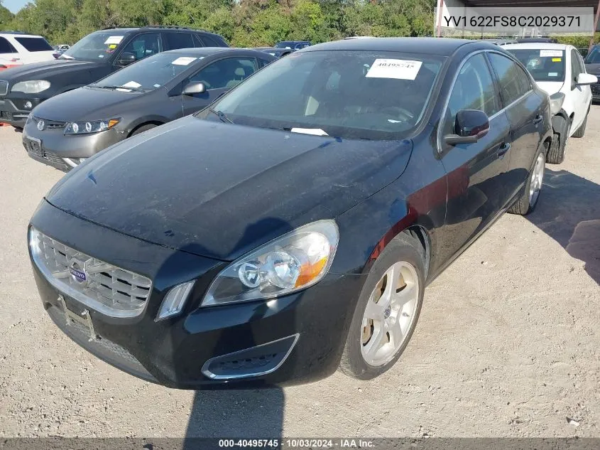 YV1622FS8C2029371 2012 Volvo S60 T5