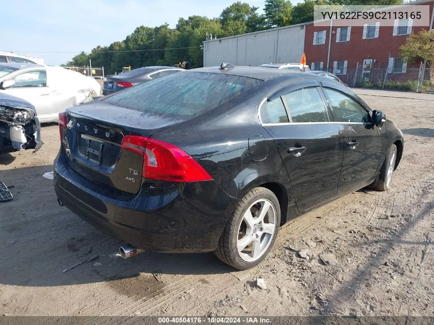 2012 Volvo S60 T5 VIN: YV1622FS9C2113165 Lot: 40504176