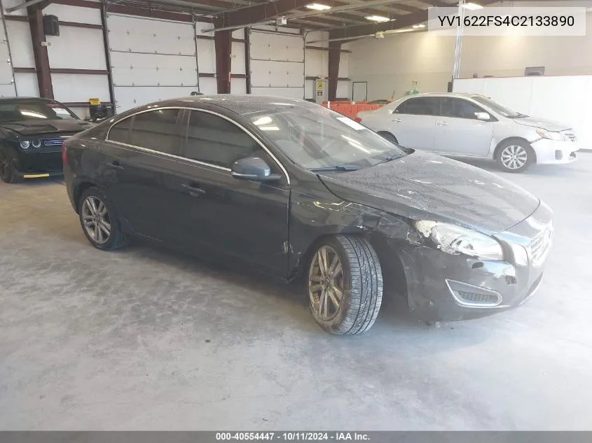 2012 Volvo S60 T5 VIN: YV1622FS4C2133890 Lot: 40554447