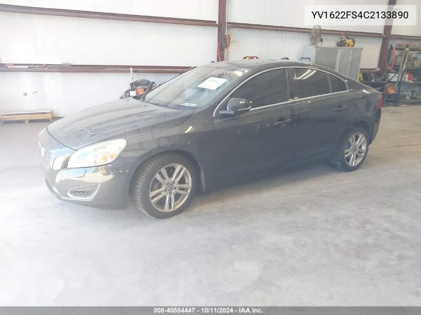 2012 Volvo S60 T5 VIN: YV1622FS4C2133890 Lot: 40554447