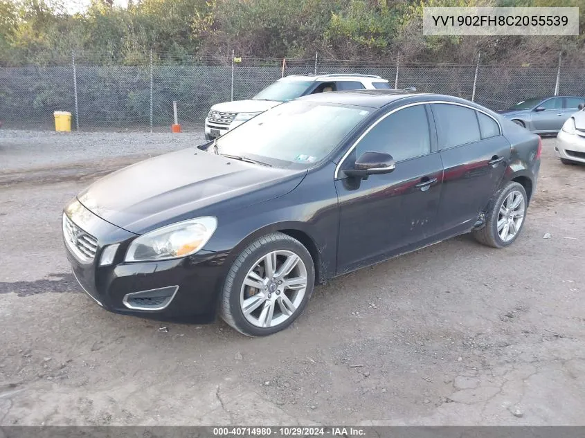 2012 Volvo S60 T6 VIN: YV1902FH8C2055539 Lot: 40714980