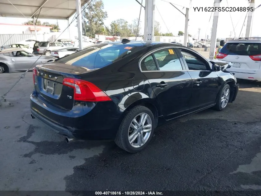 2012 Volvo S60 T5 VIN: YV1622FS5C2048895 Lot: 40718616