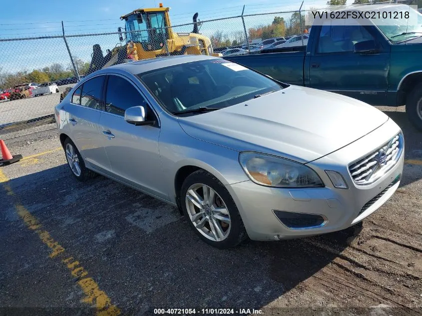 YV1622FSXC2101218 2012 Volvo S60 T5