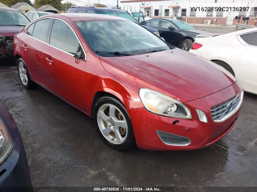 YV1622FS9C2136297 2012 Volvo S60 T5