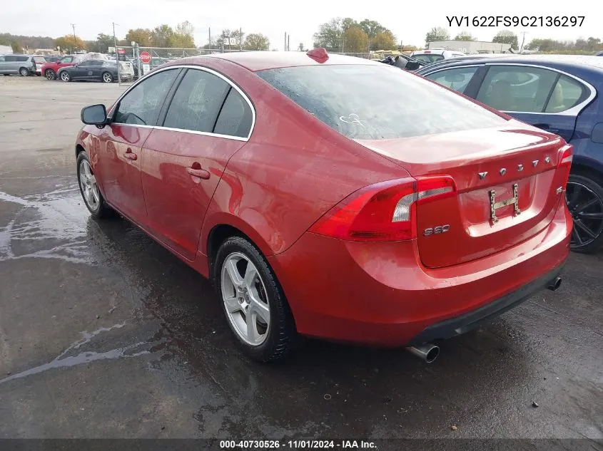 YV1622FS9C2136297 2012 Volvo S60 T5