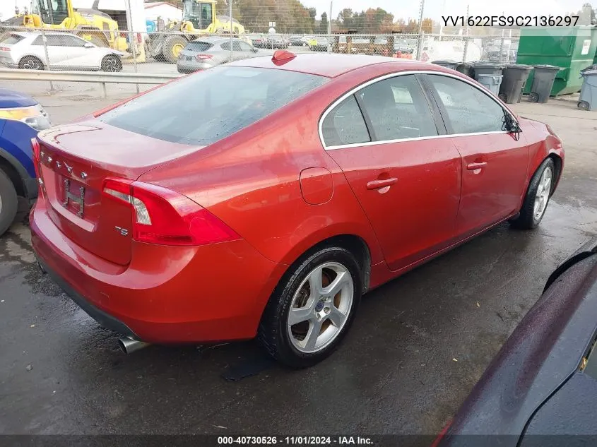 YV1622FS9C2136297 2012 Volvo S60 T5