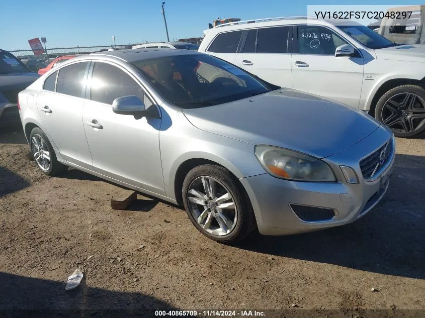 2012 Volvo S60 T5 VIN: YV1622FS7C2048297 Lot: 40865709