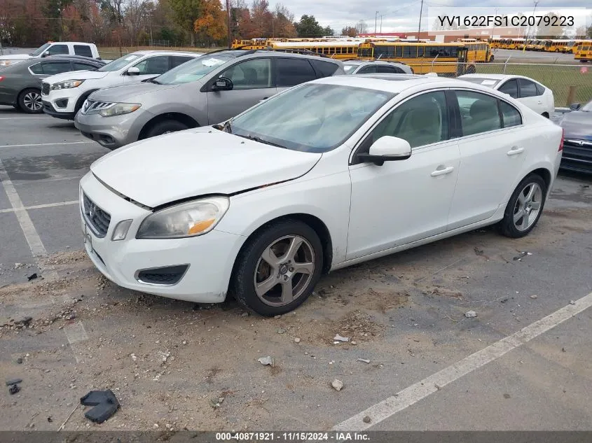 2012 Volvo S60 T5 VIN: YV1622FS1C2079223 Lot: 40871921