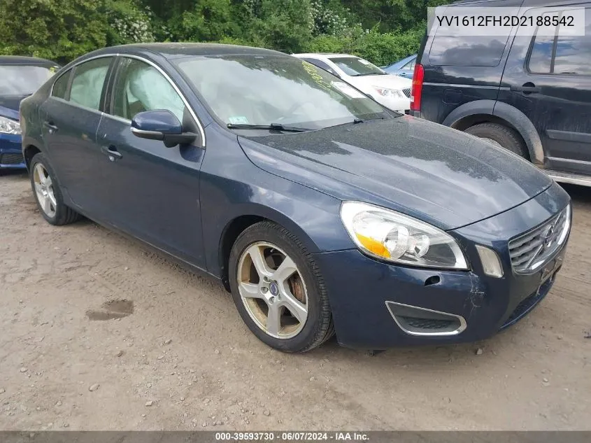 YV1612FH2D2188542 2013 Volvo S60 T5/T5 Platinum/T5 Premier/T5 Premier Plus