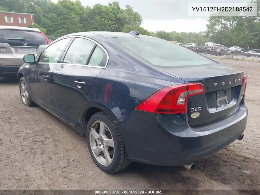 YV1612FH2D2188542 2013 Volvo S60 T5/T5 Platinum/T5 Premier/T5 Premier Plus