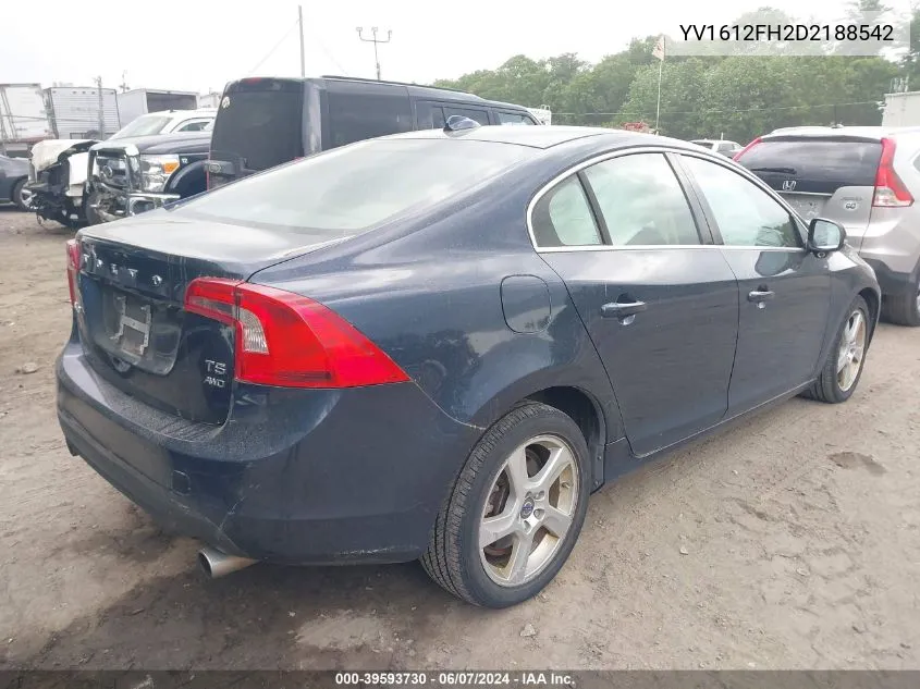 YV1612FH2D2188542 2013 Volvo S60 T5/T5 Platinum/T5 Premier/T5 Premier Plus