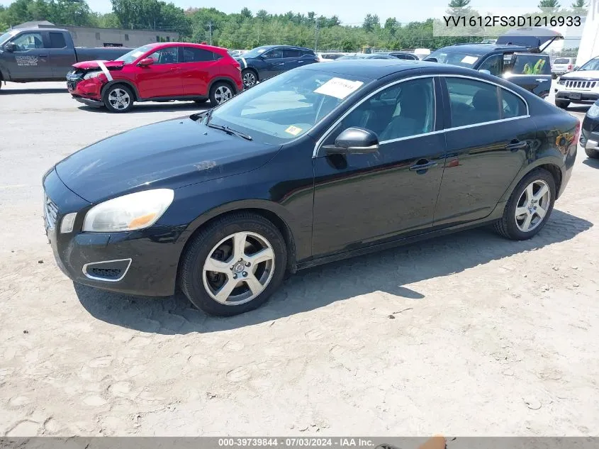 2013 Volvo S60 T5/T5 Platinum/T5 Premier/T5 Premier Plus VIN: YV1612FS3D1216933 Lot: 39739844