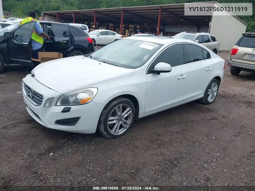 YV1612FS6D1211919 2013 Volvo S60 T5/T5 Platinum/T5 Premier/T5 Premier Plus