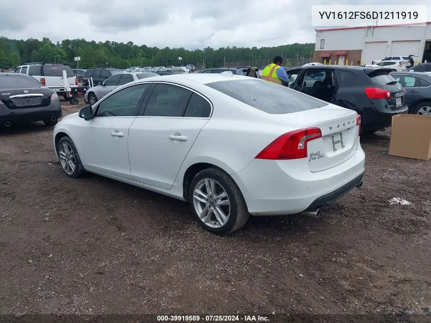 YV1612FS6D1211919 2013 Volvo S60 T5/T5 Platinum/T5 Premier/T5 Premier Plus