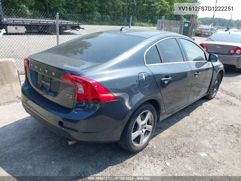 YV1612FS7D1222251 2013 Volvo S60 T5