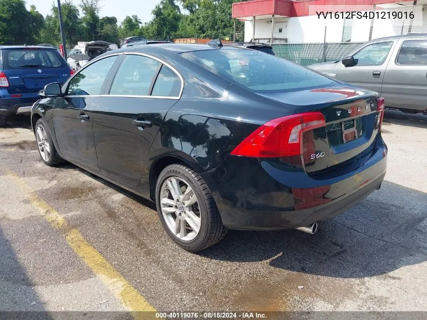 YV1612FS4D1219016 2013 Volvo S60 T5