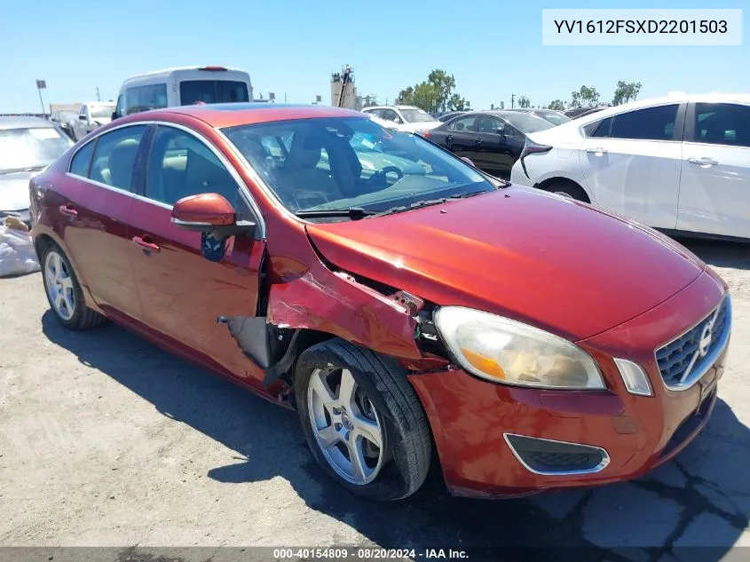 2013 Volvo S60 T5 VIN: YV1612FSXD2201503 Lot: 40154809