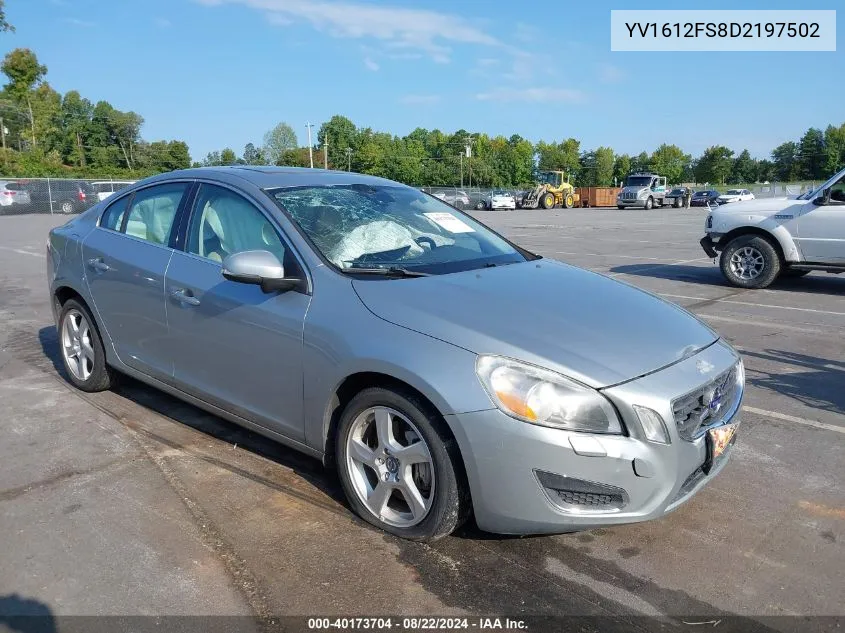 2013 Volvo S60 T5 VIN: YV1612FS8D2197502 Lot: 40173704