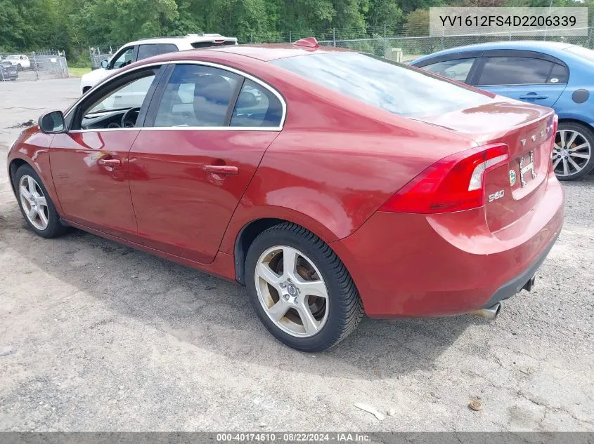 YV1612FS4D2206339 2013 Volvo S60 T5