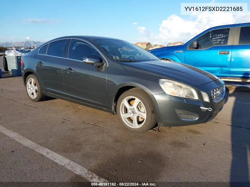 2013 Volvo S60 T5 VIN: YV1612FSXD2221685 Lot: 40181182