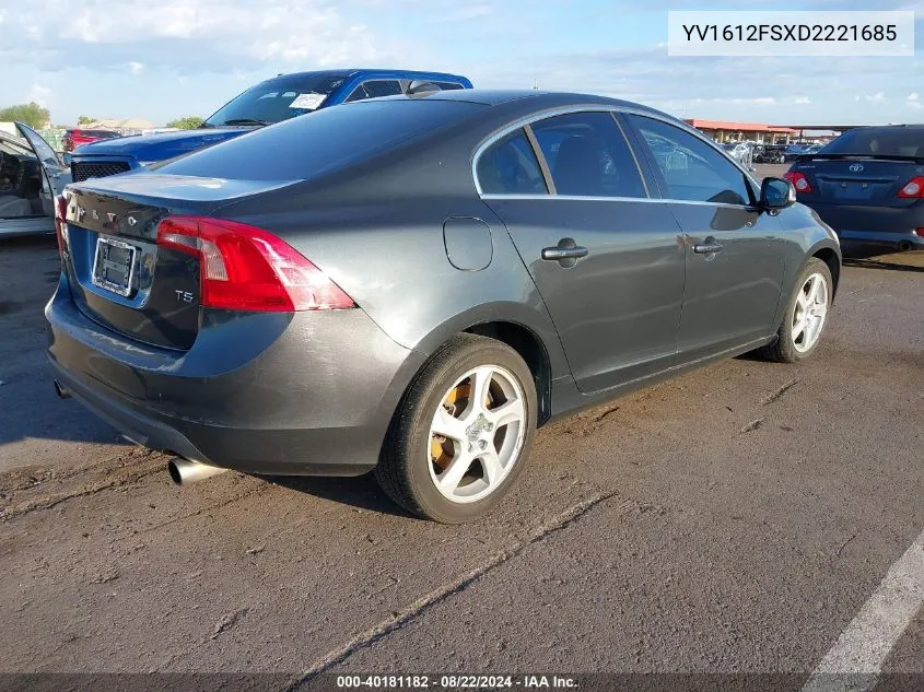 YV1612FSXD2221685 2013 Volvo S60 T5