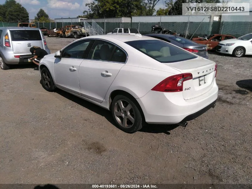 YV1612FS8D2210443 2013 Volvo S60 T5