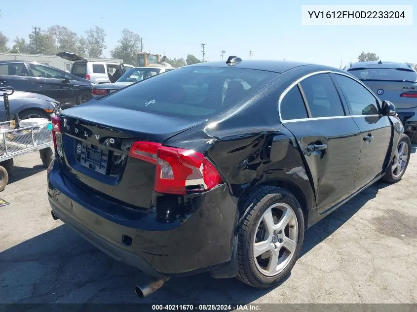 2013 Volvo S60 T5/T5 Platinum/T5 Premier/T5 Premier Plus VIN: YV1612FH0D2233204 Lot: 40211670