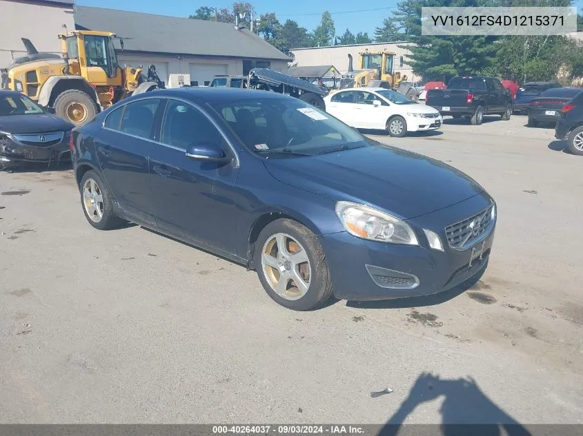 2013 Volvo S60 T5 VIN: YV1612FS4D1215371 Lot: 40264037