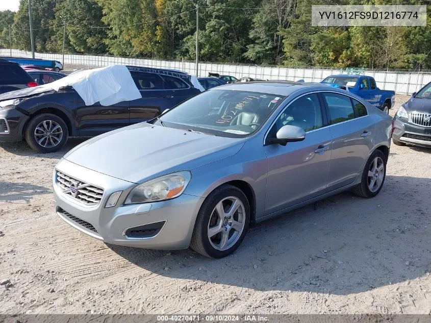 2013 Volvo S60 T5 VIN: YV1612FS9D1216774 Lot: 40270471