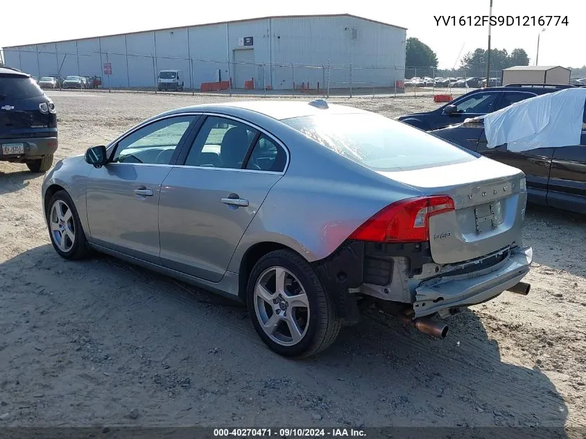 YV1612FS9D1216774 2013 Volvo S60 T5