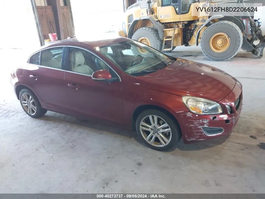 YV1612FH8D2206624 2013 Volvo S60 T5