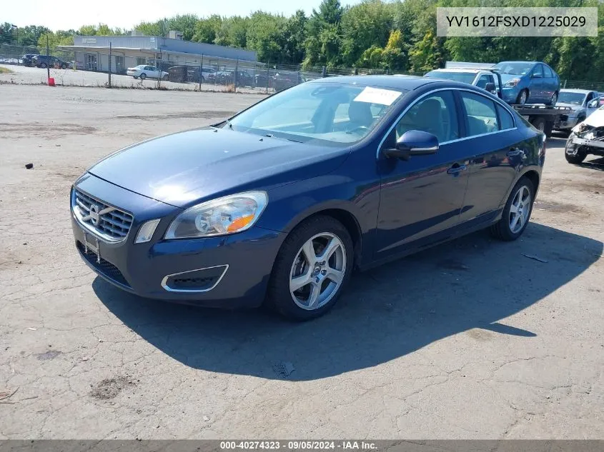 2013 Volvo S60 T5 VIN: YV1612FSXD1225029 Lot: 40274323