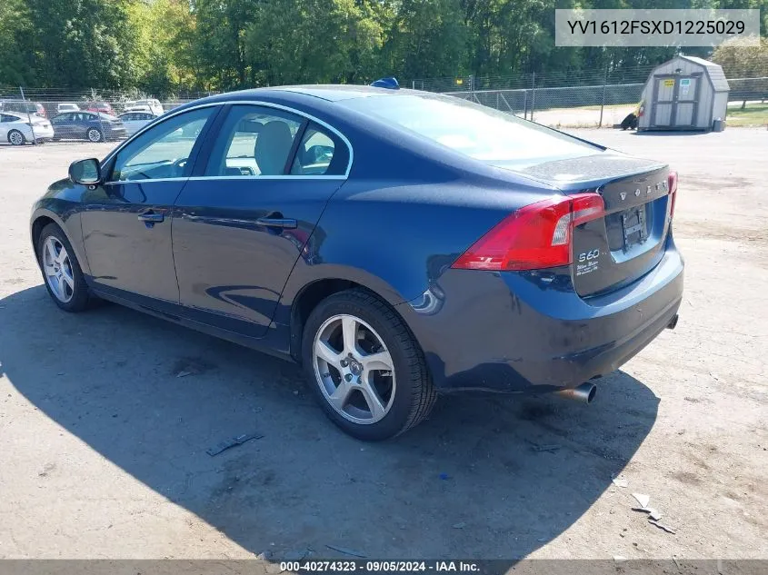 2013 Volvo S60 T5 VIN: YV1612FSXD1225029 Lot: 40274323