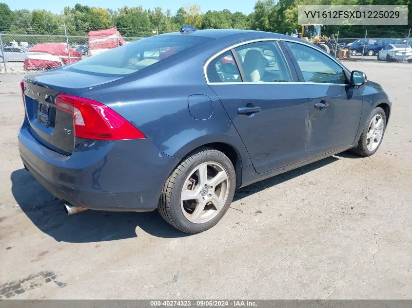 2013 Volvo S60 T5 VIN: YV1612FSXD1225029 Lot: 40274323